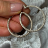 925 Sterling Silver Earrings Length 1.5 Inch