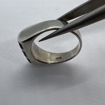 925 Sterling Silver Abalone Ring Size 5