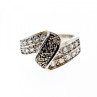 925 Sterling Silver Blue & White Spinel Ring Size 7