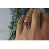 Vintage 925 Sterling Silver Rhodochrosite Ring Size 6.5