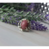Vintage 925 Sterling Silver Rhodochrosite Ring Size 6.5