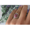 Vintage 925 Sterling Silver Rhodochrosite Ring Size 6.5