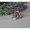 Vintage 925 Sterling Silver Rhodochrosite Ring Size 6.5