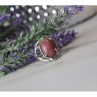 Vintage 925 Sterling Silver Rhodochrosite Ring Size 6.5