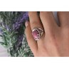 Vintage 925 Sterling Silver Rhodochrosite Ring Size 6.5
