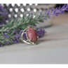 Vintage 925 Sterling Silver Rhodochrosite Ring Size 6.5