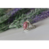 Vintage 925 Sterling Silver Rhodochrosite Ring Size 6.5