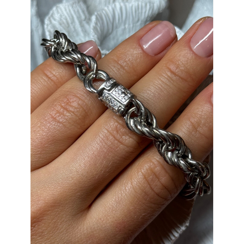 925 STERLING SILVER CZ BRACELET LENGTH 9 Inch