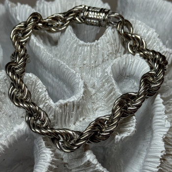 925 Sterling Silver CZ Bracelet Length 9 Inch
