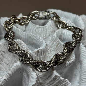 925 Sterling Silver CZ Bracelet Length 9 Inch