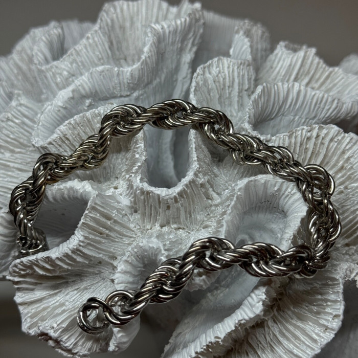 925 Sterling Silver CZ Bracelet Length 9 Inch