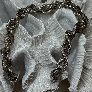 925 Sterling Silver CZ Bracelet Length 9 Inch