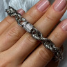 925 Sterling Silver CZ Bracelet Length 9 Inch