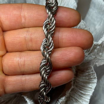 925 Sterling Silver CZ Bracelet Length 9 Inch