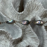Vintage 925 Sterling Silver Abalone Bracelet Length 7 Inch