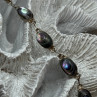 Vintage 925 Sterling Silver Abalone Bracelet Length 7 Inch
