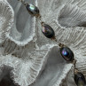 Vintage 925 Sterling Silver Abalone Bracelet Length 7 Inch