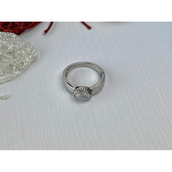 925 Sterling Silver Moonstone Ring Size 10.25