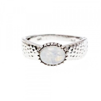 925 Sterling Silver Moonstone Ring Size 10.25