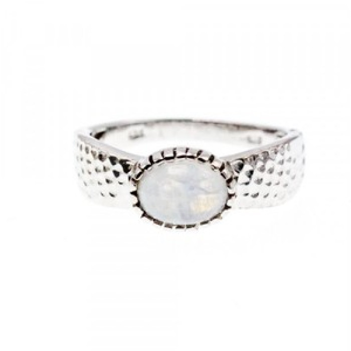925 Sterling Silver Moonstone Ring Size 10.25