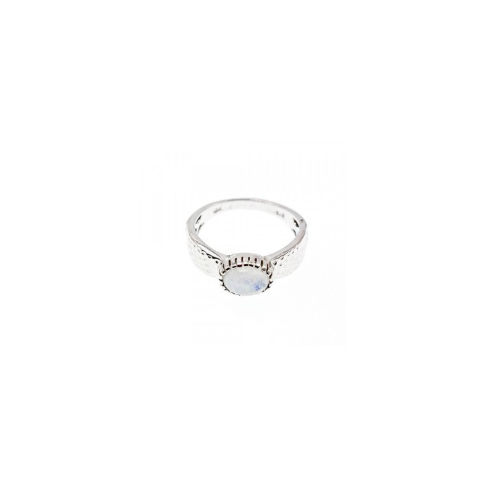 925 Sterling Silver Moonstone Ring Size 10.25