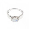 925 Sterling Silver Moonstone Ring Size 10.25