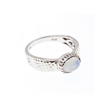 925 Sterling Silver Moonstone Ring Size 10.25