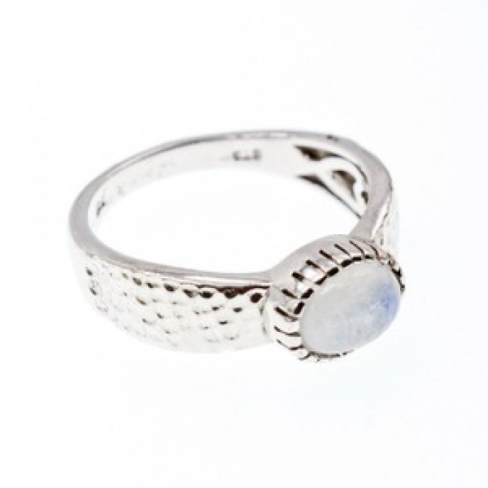 925 Sterling Silver Moonstone Ring Size 10.25