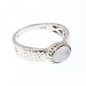 925 Sterling Silver Moonstone Ring Size 10.25