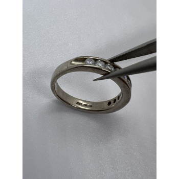 925 Sterling Silver CZ Ring Size 7