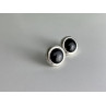 925 Sterling Silver Black Onyx Classic Stud Earrings