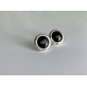 925 Sterling Silver Black Onyx Classic Stud Earrings