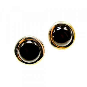 925 Sterling Silver Black Onyx Classic Stud Earrings