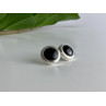 925 Sterling Silver Black Onyx Classic Stud Earrings