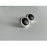 925 Sterling Silver Black Onyx Classic Stud Earrings