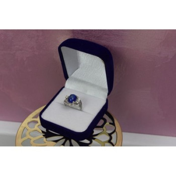 925 STERLING SILVER STAR SAPPHIRE RING SIZE 5.5