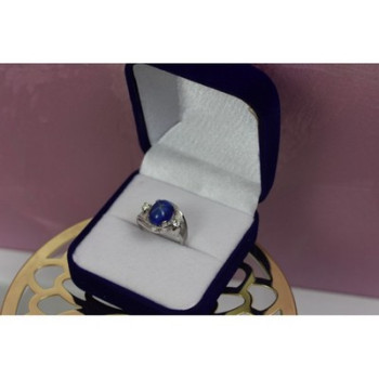 925 STERLING SILVER STAR SAPPHIRE RING SIZE 5.5