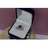 925 STERLING SILVER STAR SAPPHIRE RING SIZE 5.5