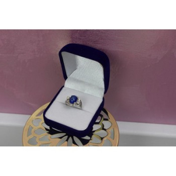 925 STERLING SILVER STAR SAPPHIRE RING SIZE 5.5