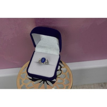 925 STERLING SILVER STAR SAPPHIRE RING SIZE 5.5