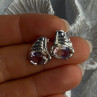 925 Sterling Silver Mystic Topaz Earrings Length 0.60 Inch