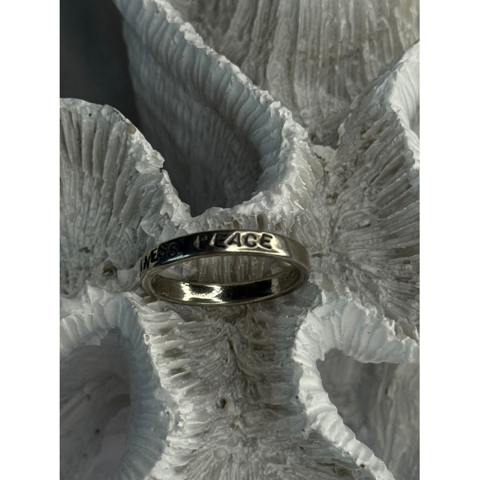 925 Sterling Silver Love Happiness Peace Magic Ring Size 8