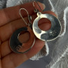 Vintage Mexico 925 Sterling Silver Turquoise Earrings Length 2 Inch