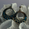 Vintage Mexico 925 Sterling Silver Turquoise Earrings Length 2 Inch