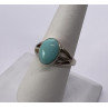 925 Sterling Silver Larimar Ring Size 8