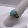 925 Sterling Silver Larimar Ring Size 8
