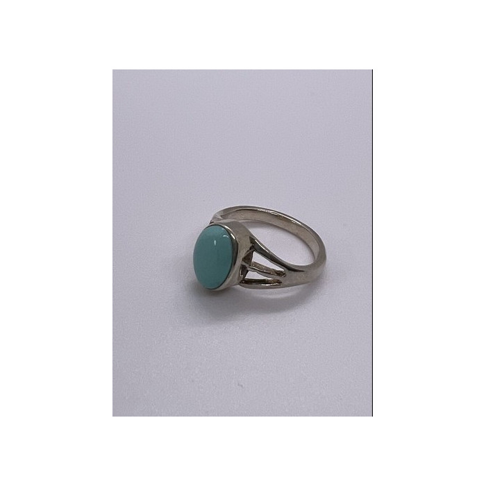 925 Sterling Silver Larimar Ring Size 8
