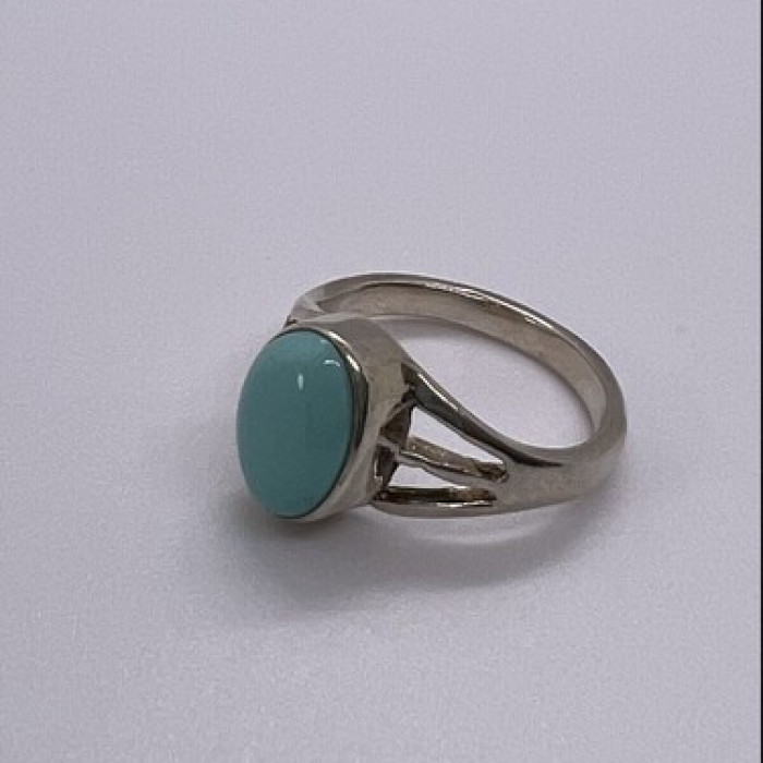 925 Sterling Silver Larimar Ring Size 8