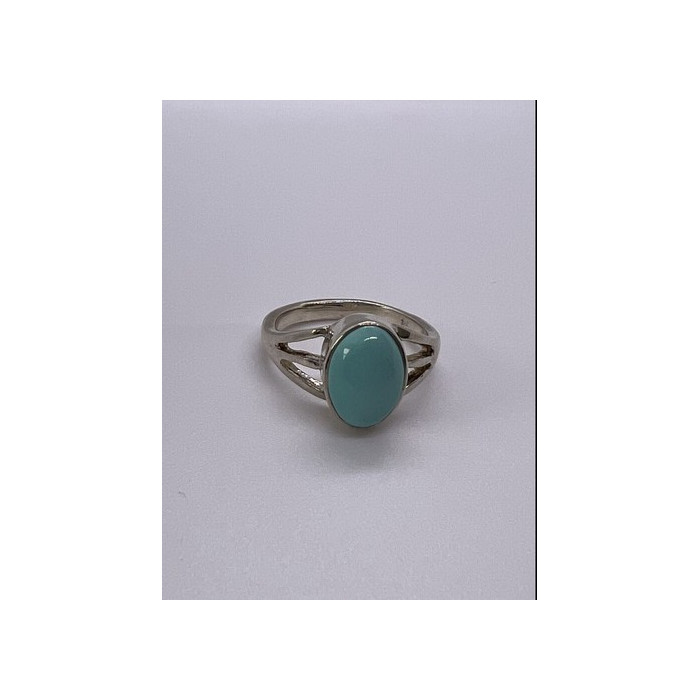 925 Sterling Silver Larimar Ring Size 8