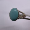 925 Sterling Silver Larimar Ring Size 8